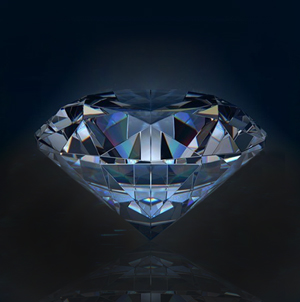 подарок  в виде  ограненого бриллианта хрусталь