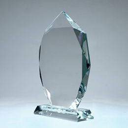 стандартная заготровка из бесцветного стекла для производства бюджетных корпоративных и спортивных наград и призов