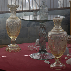 В музее стекла и хрусталь в городе Никольск Пензенской области  собрана богатейшая коллекция произведений Бахметьевского хрустального завода