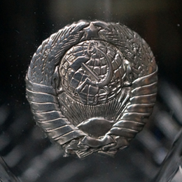 Герб СССР   Художественное литье из бронзы латуни  серебрение