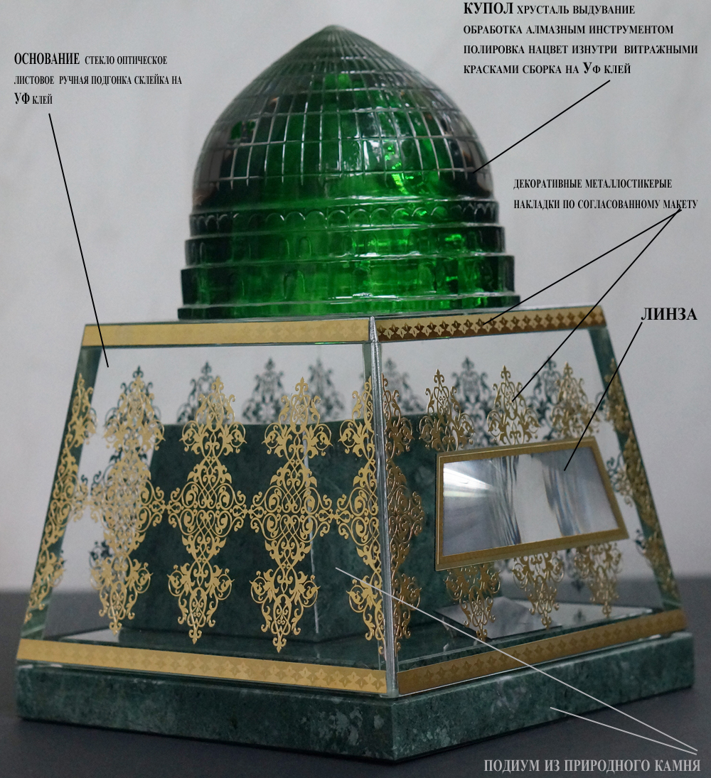 ларец для хранения мусульманской святыни волоса пророка Мухаммеда это технически тложное состоящее из множества деталей изделие