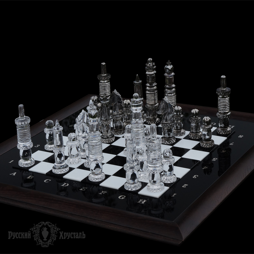 шахматы из хрусталя  на заказ  