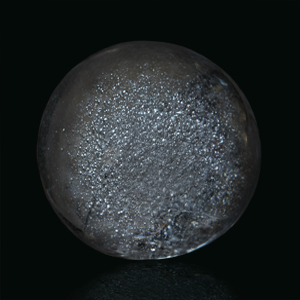 навиршие  шар столба лестничного ограждения стекло в технике пулегозо - с множеством  пузырьков внутри шара