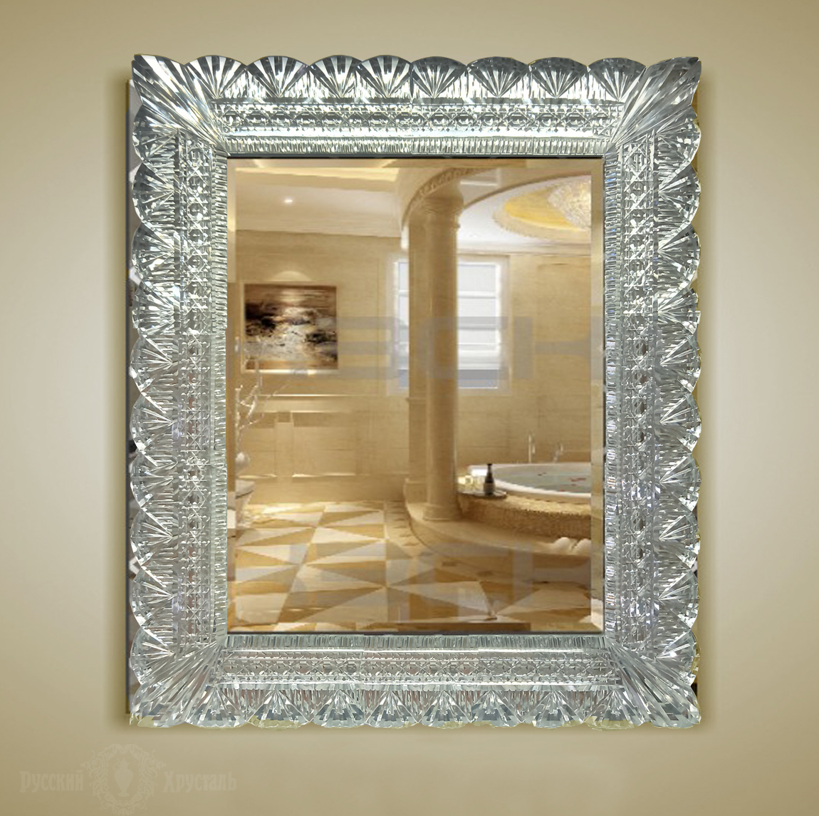 хрустальный багет рамы зеркала