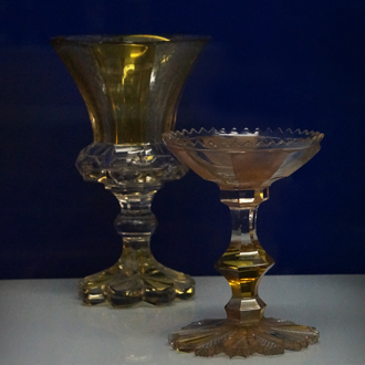 вазы цветного стекла Мальцовский завод