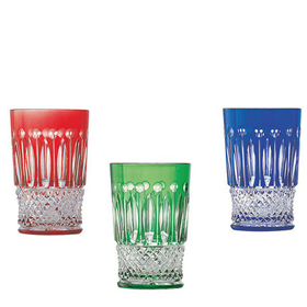 стаканы из цветного хрусталя Сан Луи Франция