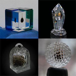 производство сложных наград сувениров кубков и призов из хрусталя