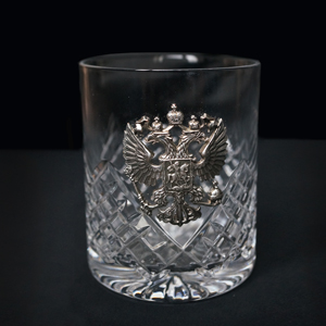 стакан для виски 330 грамм с Гербом России  можно с исполнением Герба России 