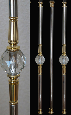 производство  балясин и лестничных ограждений  из хрусталя бронзы и нержавеющей стали по согласованному проекту